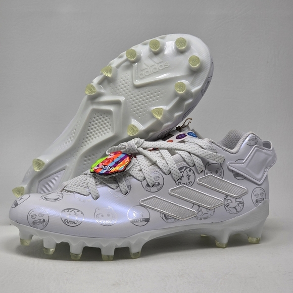 Adidas Freak 22 Big Mood Football Cleats White Silver GX7983 Men's Size 7 New - Picture 1 of 11